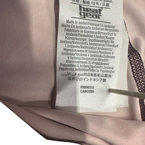 NWT Under Armour Womens L HeatGear Leggings Compression Capri Pink Tie Dye - Picture 5 of 16